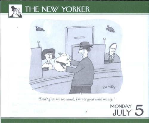From The New Yorker calendar